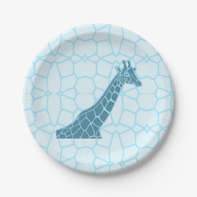 Plato De Papel Giraffe Tower Birthday (Anverso)