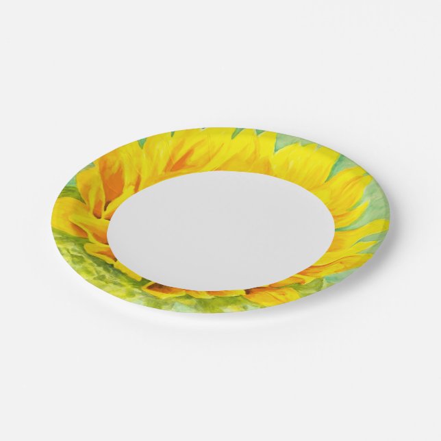 Plato De Papel Girasol (Angular)