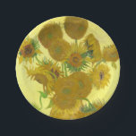 Plato De Papel Girasoles de Van Gogh el | el | 1888<br><div class="desc">Los "girasoles" fueron terminados por Vincent van Gogh en 1888</div>