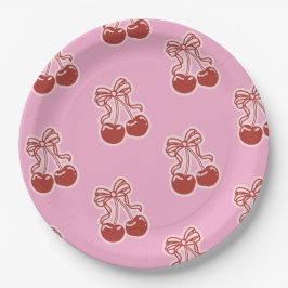 Plato De Papel Girls Cherry Sweet 16th Birthday 