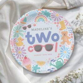 Plato De Papel Girls Two Cool Summer Pool Party 2nd Birthday