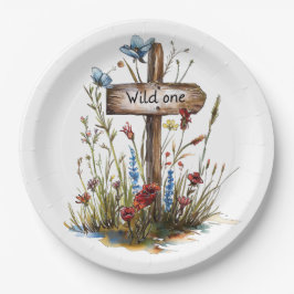 Plato De Papel Girly Wild One