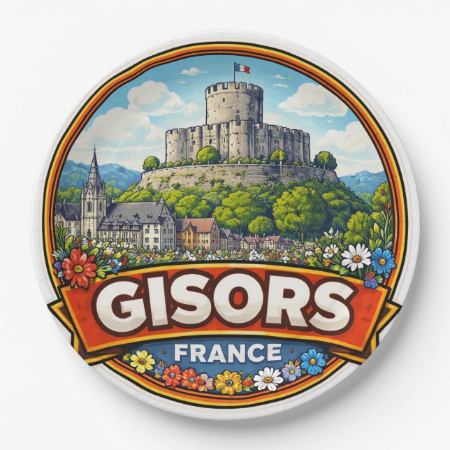 Plato De Papel Gisors Francia  (Anverso)