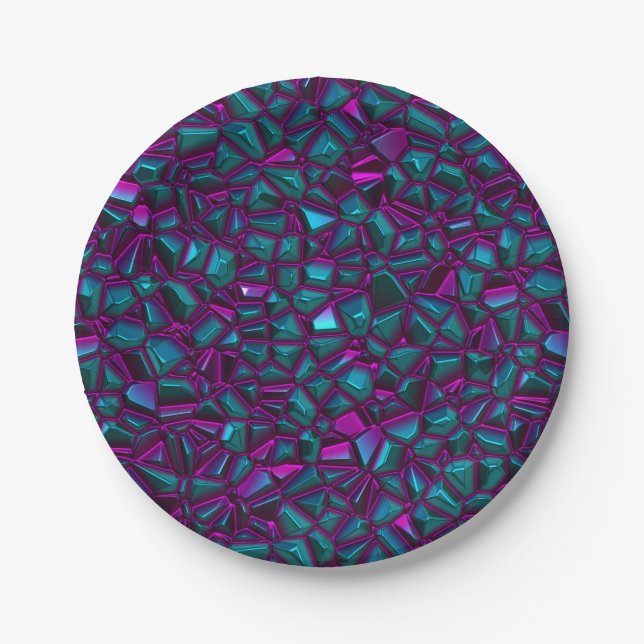 Plato De Papel glamstone nocturno : (Anverso)