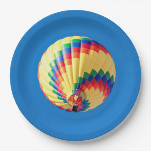 Plato De Papel Globo de aire caliente