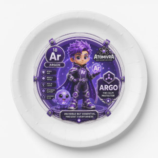 PLATO DE PAPEL GLOBO DE ARGÓN
