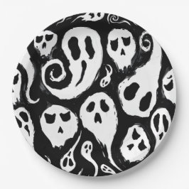 Plato De Papel Globo de Halloween