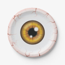 Globo ocular de color marrón Halloween Ojo inyecta