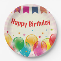 Globos de Banner de cumpleaños feliz