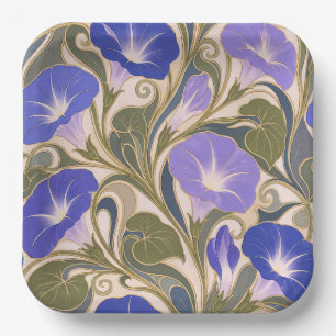 Plato De Papel Gloria de la Mañana Art Nouveau