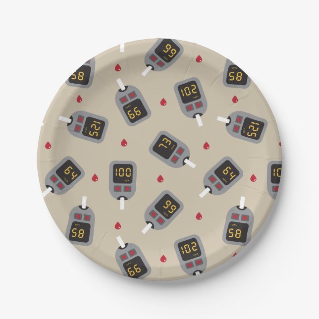 Plato De Papel Glucómetro (Anverso)