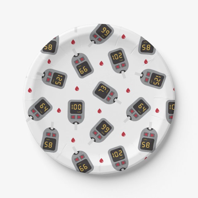Plato De Papel Glucómetro (Anverso)