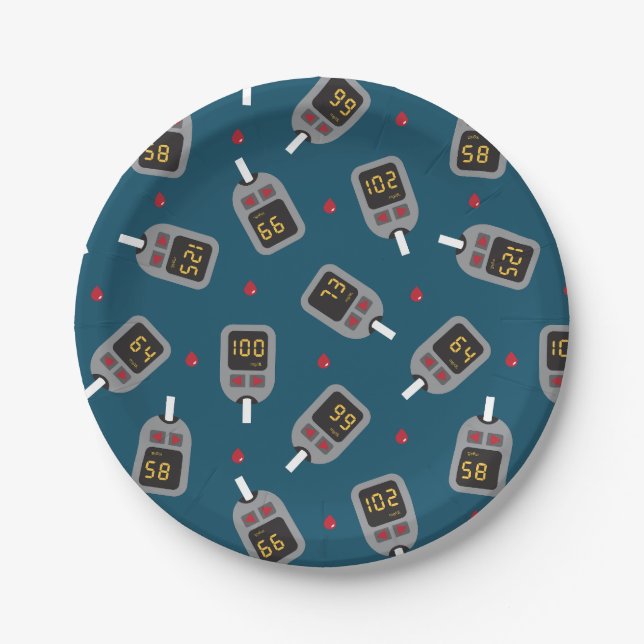 Plato De Papel Glucómetro (Anverso)