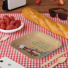 Plato De Papel Gnomías extravagantes en Fiesta de Navidades de Ca