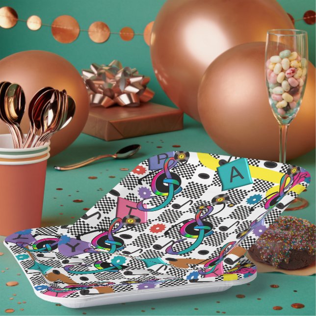 Plato De Papel Go Retro (Multi)