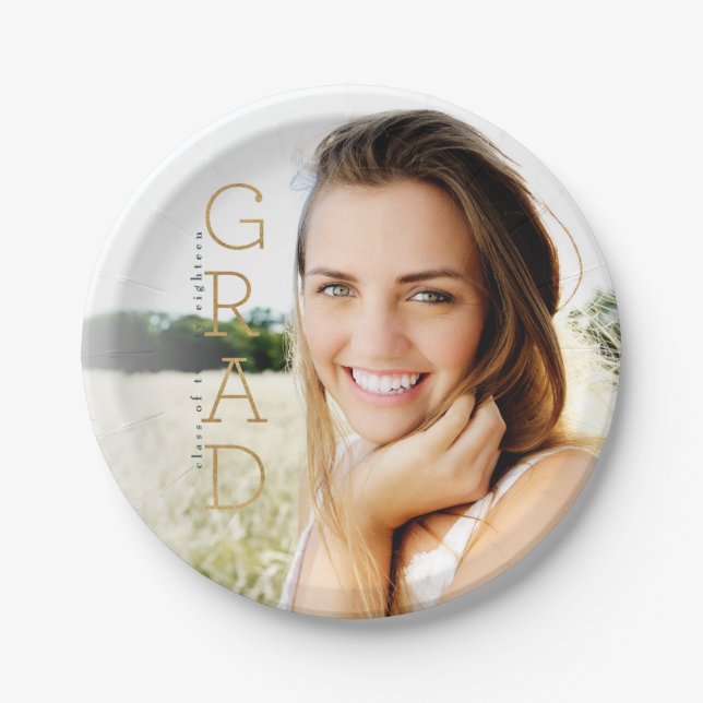 PLATO DE PAPEL GOLD GRAD (Anverso)