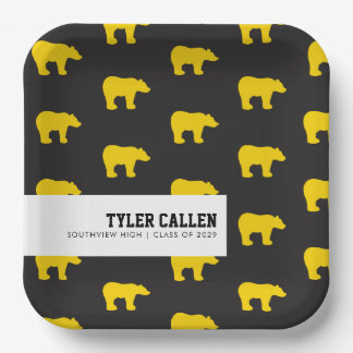 Plato De Papel Golden Bear Graduation Party