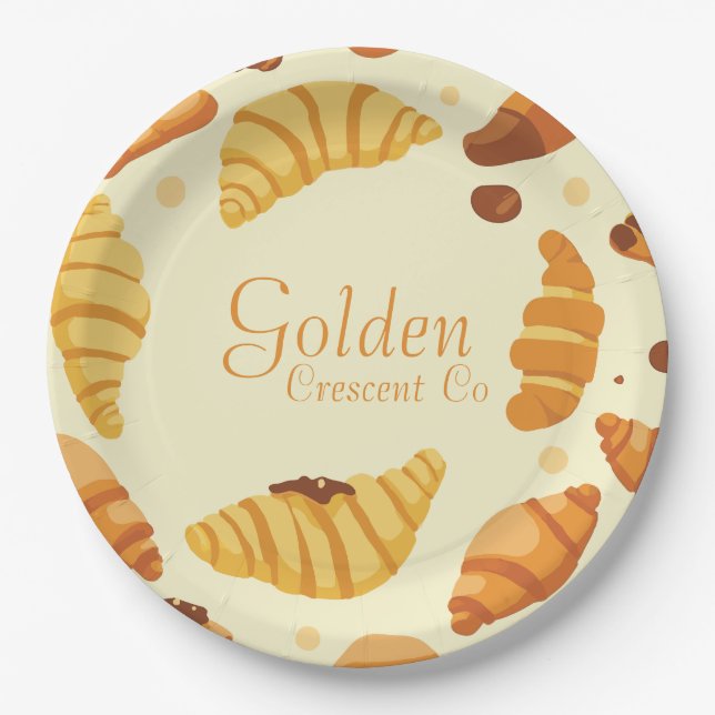 Plato De Papel Golden Crescent Co