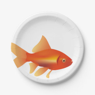 Plato De Papel Goldfish