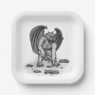Plato De Papel Golem Gargoyle