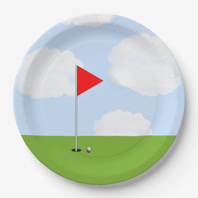 Plato De Papel Golf (Anverso)