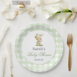 Plato De Papel Golf Baby Shower