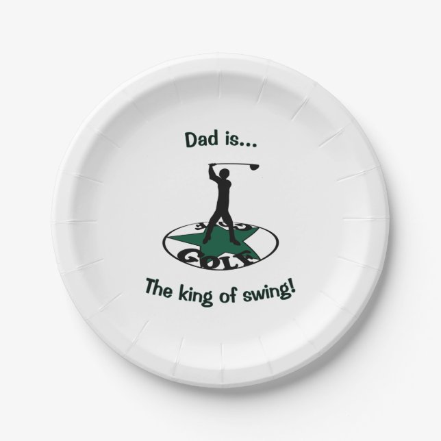 Plato De Papel Golf: un juego maravilloso (Anverso)