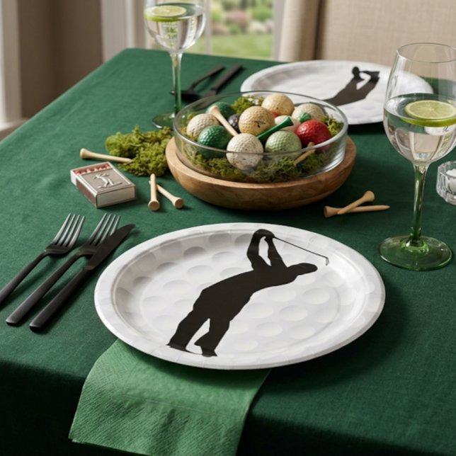 Plato De Papel Golfer Paper Party Plate (Subido por el creador)