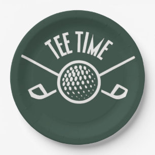 Plato De Papel Golfers Tee Time