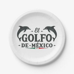 Plato De Papel Golfo Americano de México