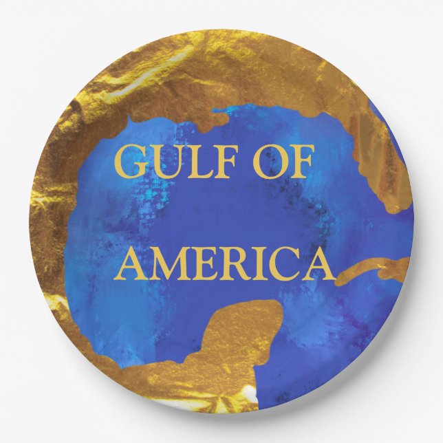 Plato De Papel Golfo de América (Anverso)