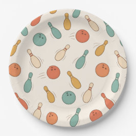 Plato De Papel Golpea Divertido Fiesta de Bolos para Niños