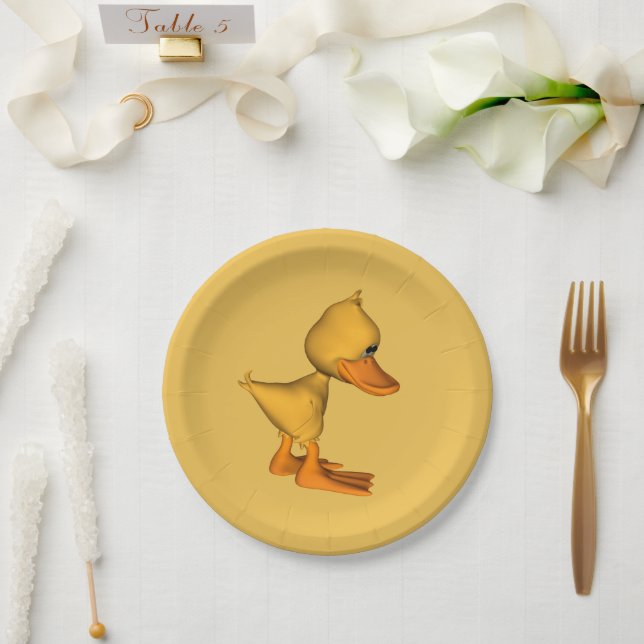 Plato De Papel Goober el pato (Boda)