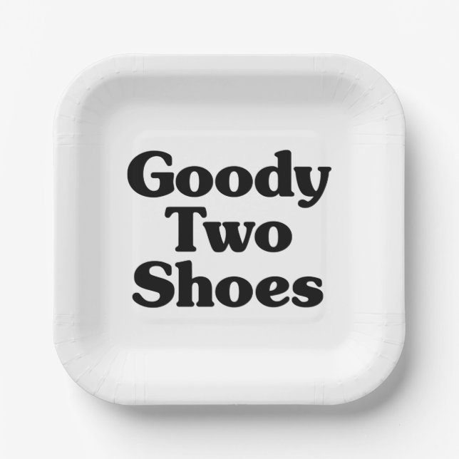 Plato De Papel Goody Two Shoes (Anverso)