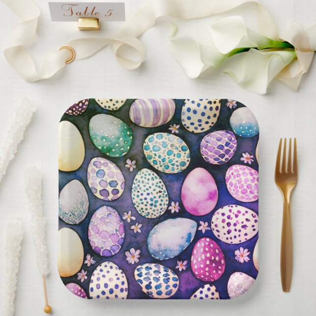 Plato De Papel Gorgeous Easter paper plates (Boda)