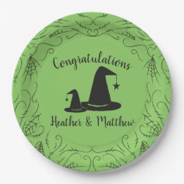 Plato De Papel Gorra de brujas Baby Shower Halloween