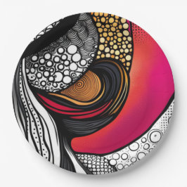 Plato De Papel Gorras fuera