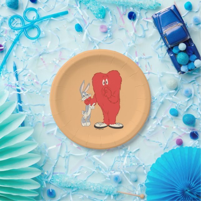 Plato De Papel Gossamer Holding BUNNY™ (Fiesta)
