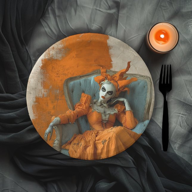 Plato De Papel Gothic Woman at the Opera Halloween Costume Party (Subido por el creador)