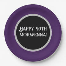 Gótico oscuro púrpura liso