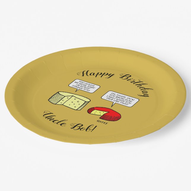 Plato De Papel Gouda y Jack Cheese en la fiesta de cumpleaños (Angular)