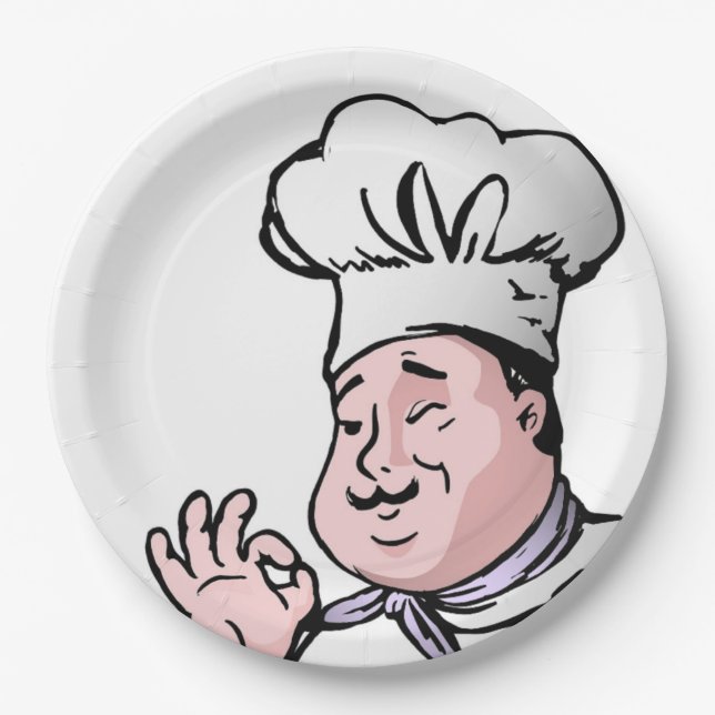 PLATO DE PAPEL GOURMET CHEF (Anverso)