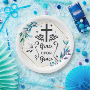 Plato De Papel Grace Upon Grace
