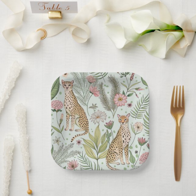 Plato De Papel Gracia en la naturaleza (Boda)
