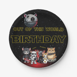 Plato De Papel Graciosa invitación a Personalizado de ciencia fic