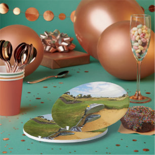 Plato De Papel Gracioso diseño de golf australiano, placas de Fie