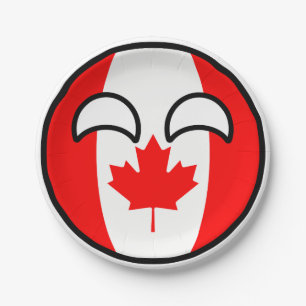 Plato De Papel Gracioso trending topic Geeky Canada Countryball