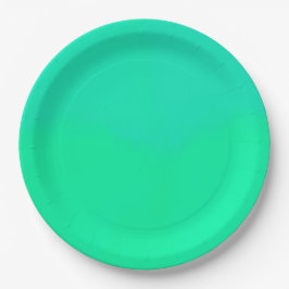 Plato De Papel Gradiente verde de primavera 