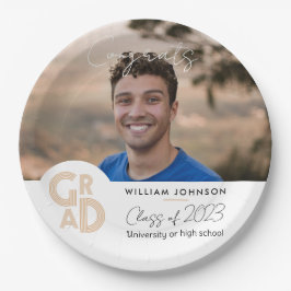 Plato De Papel Grado de felicitaciones de 2023