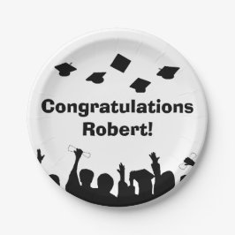 Plato De Papel "Gradúa" las placas de papel